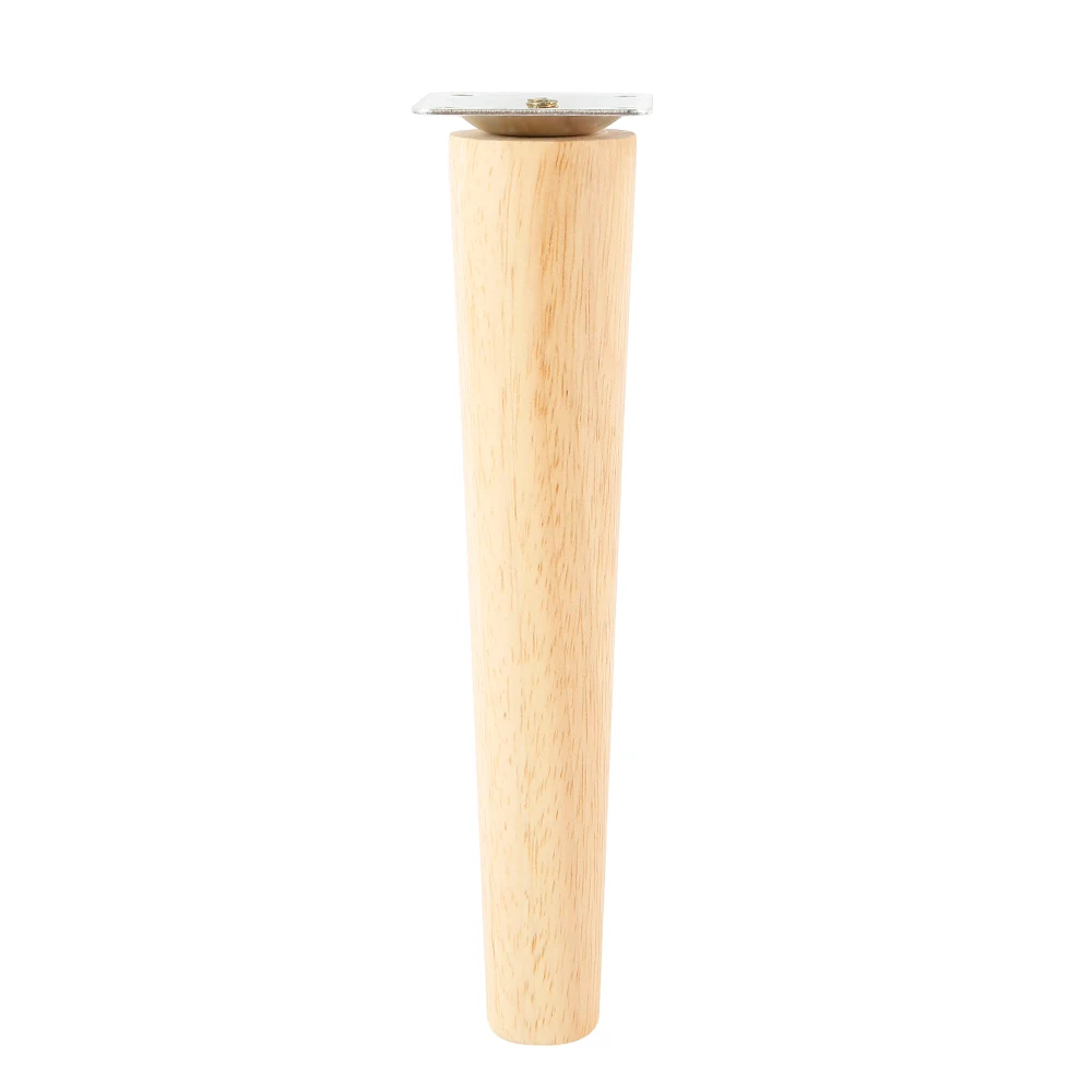 4 Pack Furniture Legs Wooden Solid Furniture Feet Oblique/Straight Table Feet Home Non-slip Chair Replacement Feet Sloping Foot
