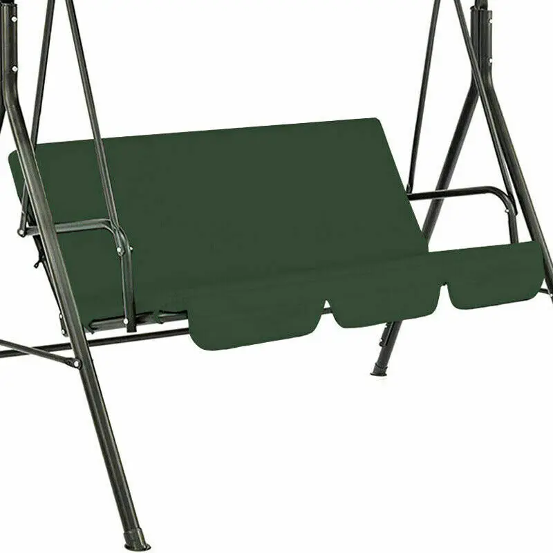 3-Seater Outdoor Swing Chair Canopies Seat Cushion Cover Waterproof Replacement For Garden Yard Furniture Cloth Hood No Frame