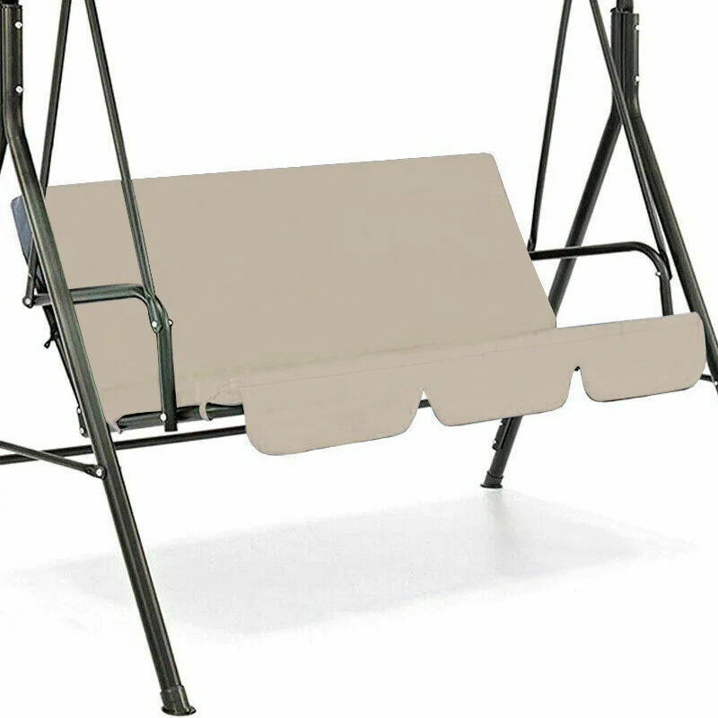 3-Seater Outdoor Swing Chair Canopies Seat Cushion Cover Waterproof Replacement For Garden Yard Furniture Cloth Hood No Frame
