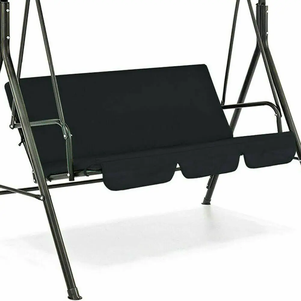 3-Seater Outdoor Swing Chair Canopies Seat Cushion Cover Waterproof Replacement For Garden Yard Furniture Cloth Hood No Frame