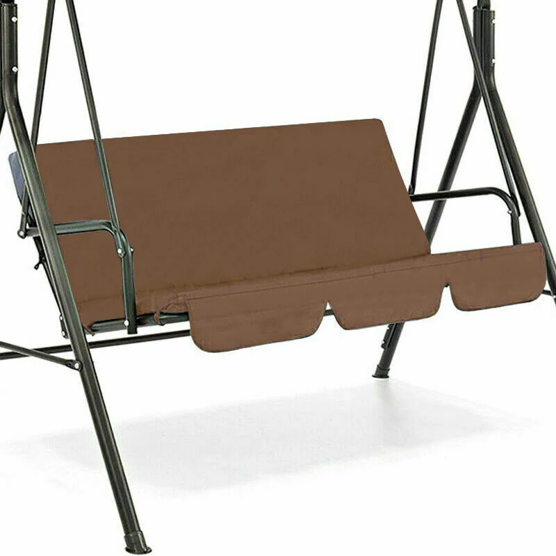 3-Seater Outdoor Swing Chair Canopies Seat Cushion Cover Waterproof Replacement For Garden Yard Furniture Cloth Hood No Frame