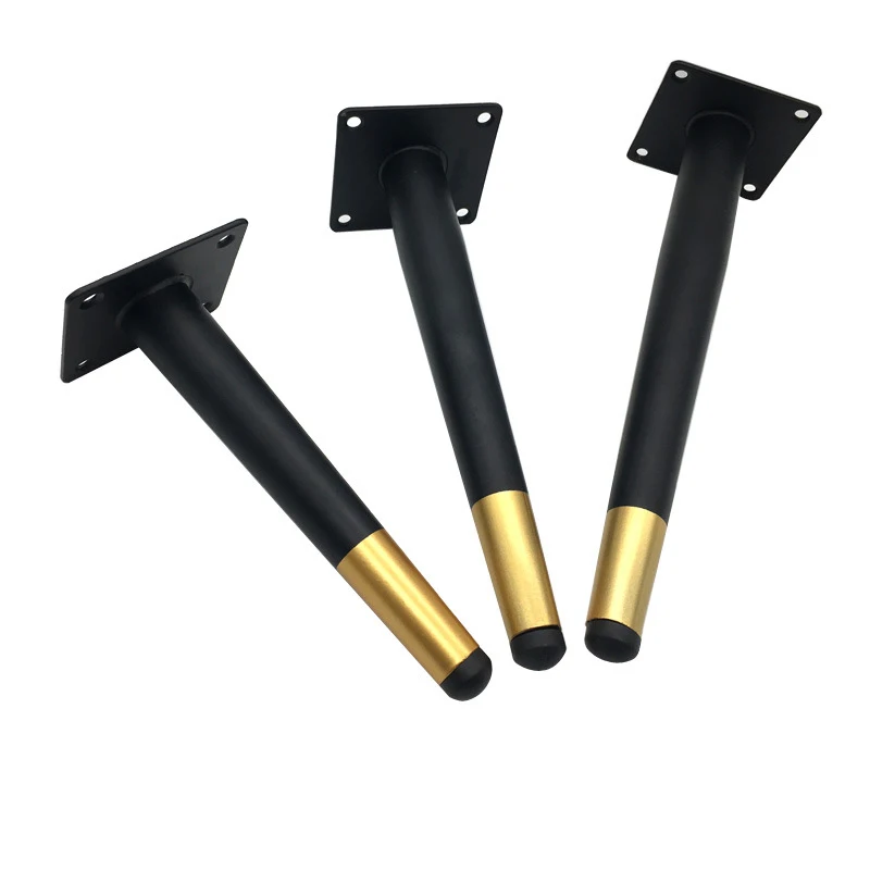 4Pcs Furniture Table Legs Load 800KG Metal Tapered Sofa Cupboard Cabinet Leg Feet H:10/12/15/20/25/30/35CM With Mounting Screws