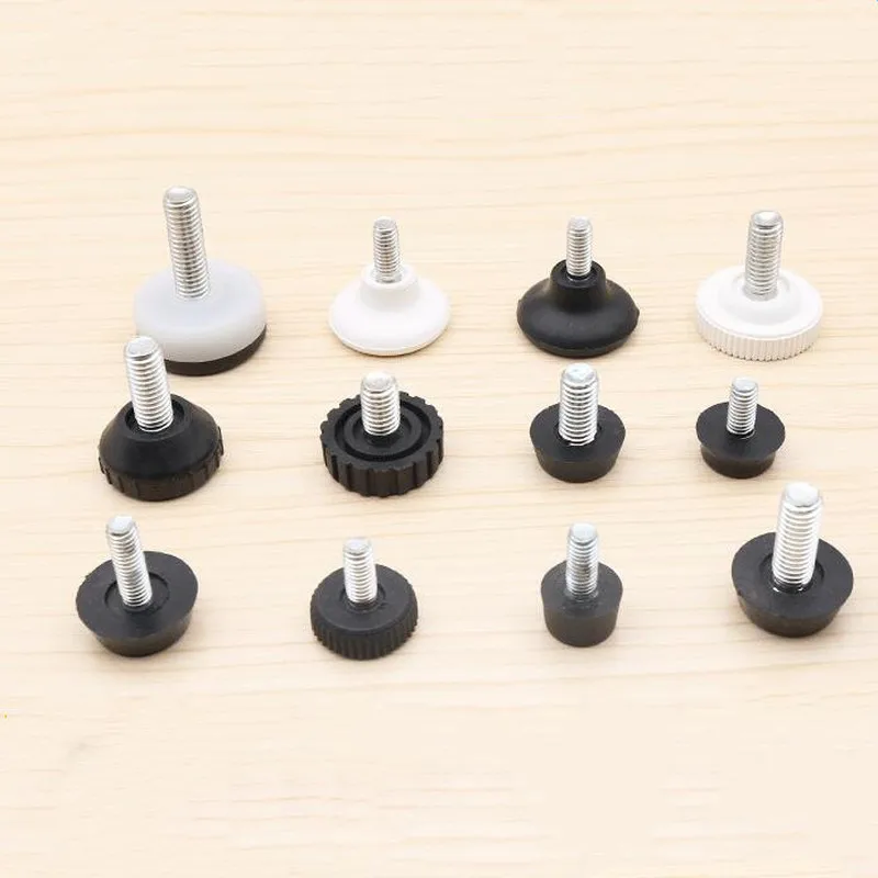 8pc/pack Height Adjustable Leveling Chair Leg Feet Furniture Mat Screw-in Base Sofa Bed Cabinet Table Floor Protector