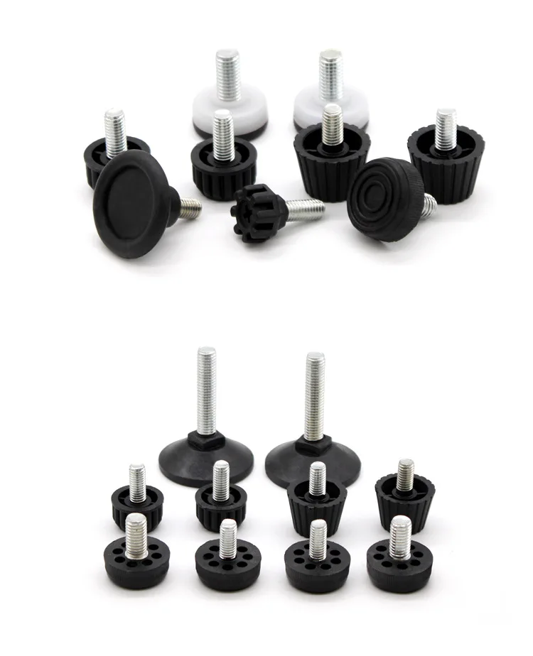 8pc/pack Height Adjustable Leveling Chair Leg Feet Furniture Mat Screw-in Base Sofa Bed Cabinet Table Floor Protector