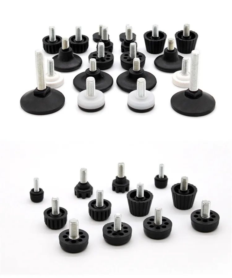 8pc/pack Height Adjustable Leveling Chair Leg Feet Furniture Mat Screw-in Base Sofa Bed Cabinet Table Floor Protector
