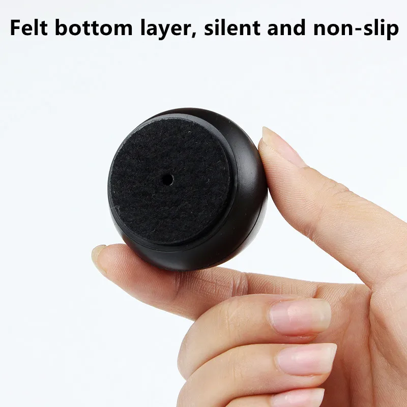 16PCS Black Silicone Chair Leg Floor Protectors with Wrapped Felt Bar Stool Chair Leg Caps Furniture Leg Feet Protection Cover