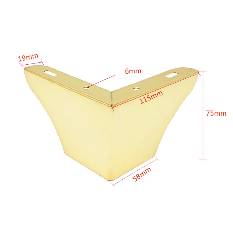 4pcs/set Furniture Legs Iron Furniture Feet Metal Sofa Legs Replacement Sofa Coffee Table Cupboard Cabinet TV Stand Feet