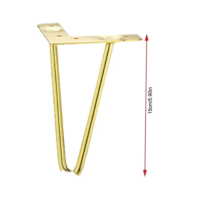 4pcs Furniture Heavy Duty Metal Furniture Legs Rubber Floor Protectors Cabinet Legs Sofa Legs Dresser DIY Dresser Stand Table