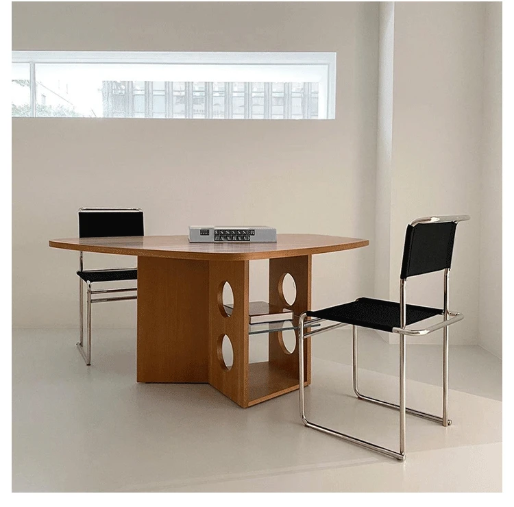 MOMO Bauhaus Mr. Chair Stainless Steel Middle Dining Chair Modern Simple Office Chair Back Chair Minimalist Nordic