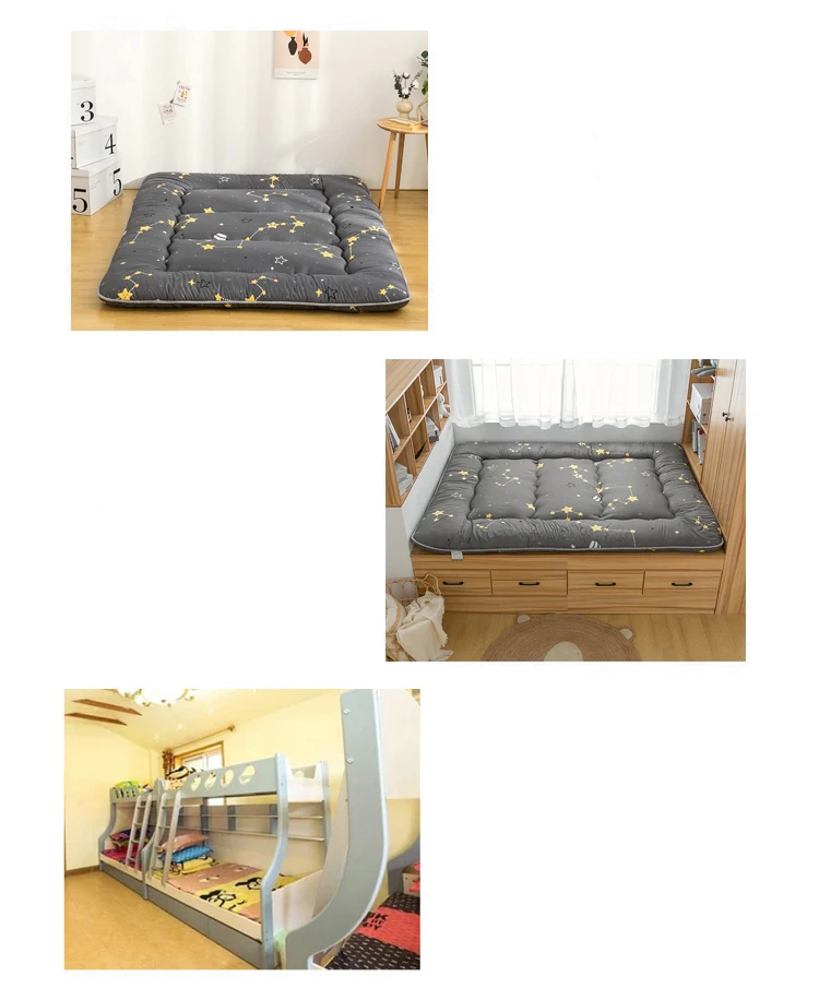 Japanese-style Thickened Tatami Mattress Lazy Bedroom Floor Artifact Foldable Mats Household Bed Mattress Floor Sleeping Pad