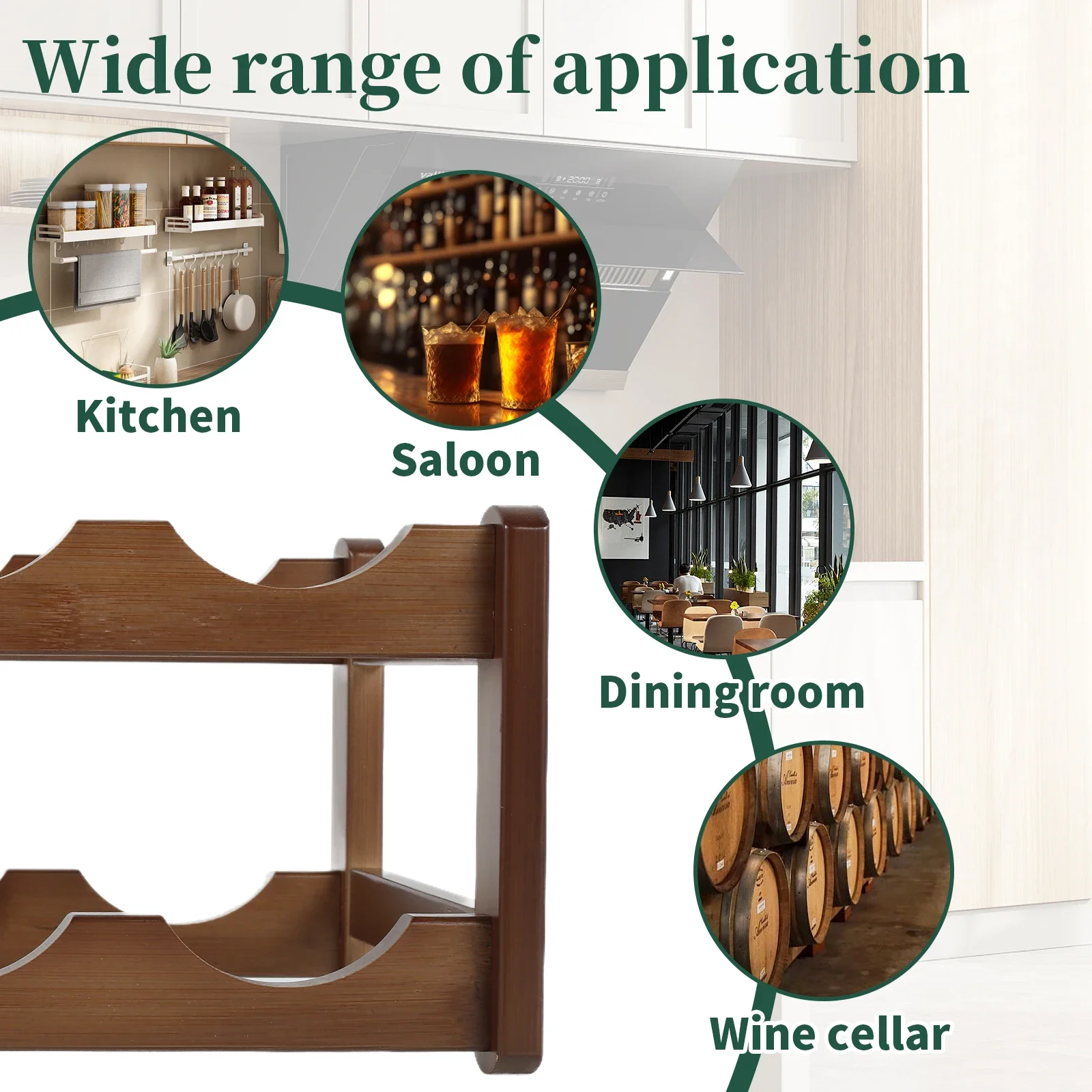 Wine Rack Wooden WineBottle Display Cabinet Holders Shelf Wine Showcases Countertop Wine Storage Rack Cellar Bar Accessories