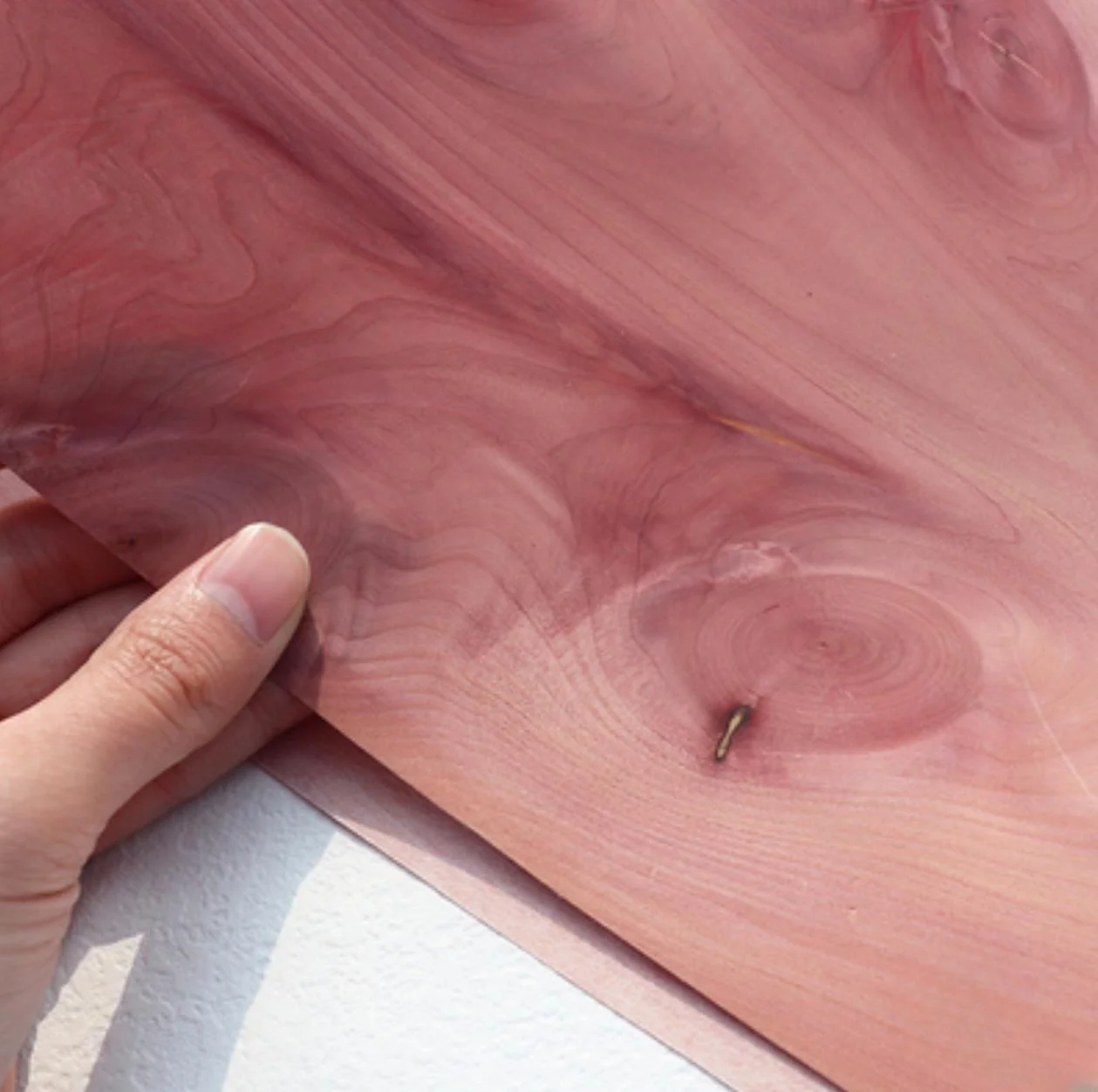 L:2.5meters Width:190mm T:0.2mm American Cedar Stuttered Wood Veneer Sheets High End Fashionable Home DIY Veneer Decoration