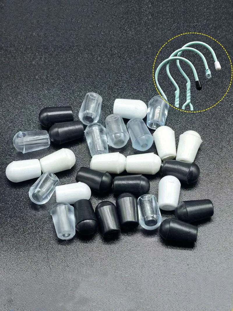 10/20/50PCS PVC Soft Rubber Sleeve Cable Wire Waterproof Cover Steel Pipe End Cap Thread Protection Caps Coat Hanger Protective