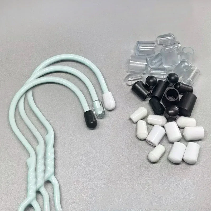 10/20/50PCS PVC Soft Rubber Sleeve Cable Wire Waterproof Cover Steel Pipe End Cap Thread Protection Caps Coat Hanger Protective