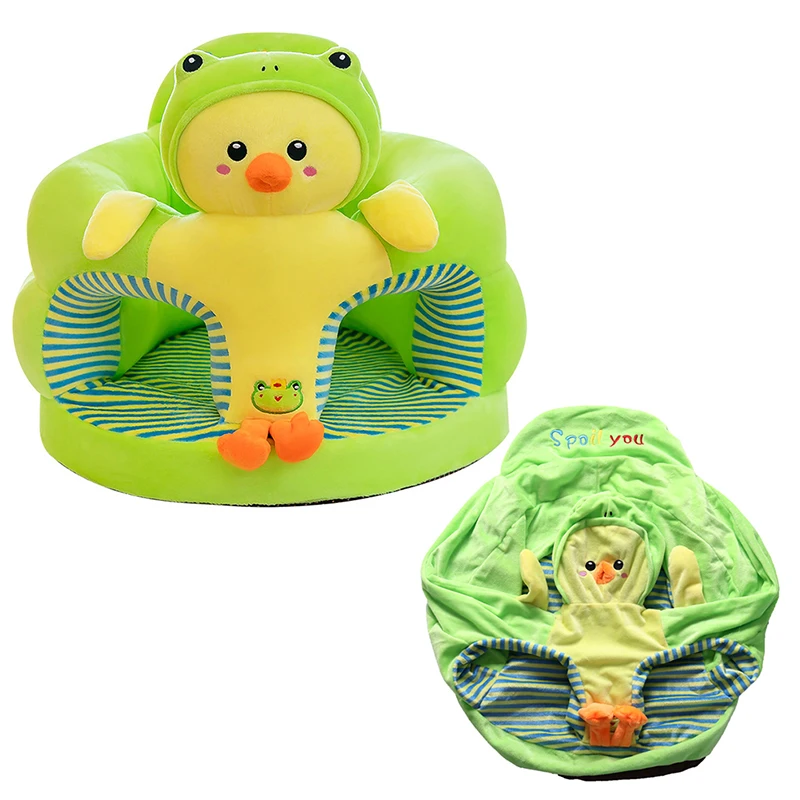 Baby Sitting Chair High Quality Cover Cute Animal Shaped Plush Sofa Case Infants Learning Support Seat Cushion