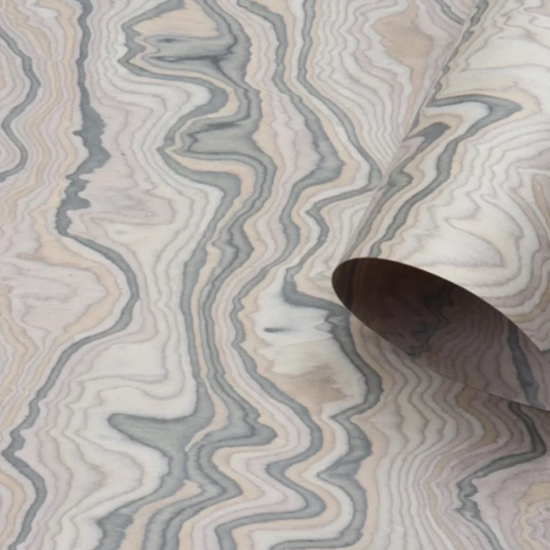 Size:2.5x0.58m Thick:0.5mm Luxury Stone Texture Tech Wood Veneer DIY Cabinet Doors Clothing Cabinet Doors Decorative Materials