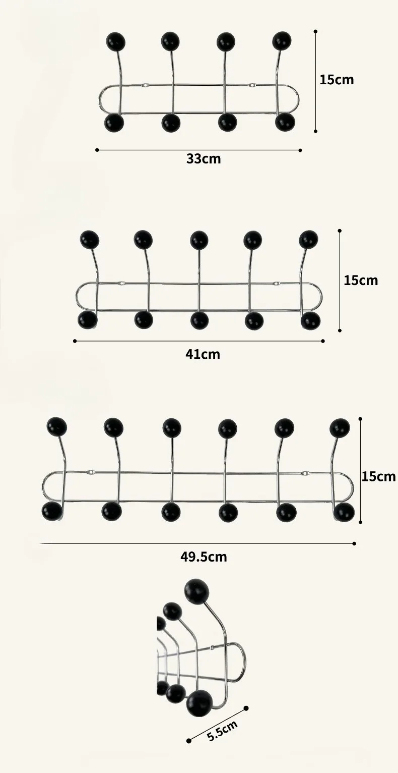 Entrance Hall Wall Coat Racks Bedroom Clothing Storage Hanger Rack Hooks Portable Backpack Cap Scarf Clothes Organizer Hangers