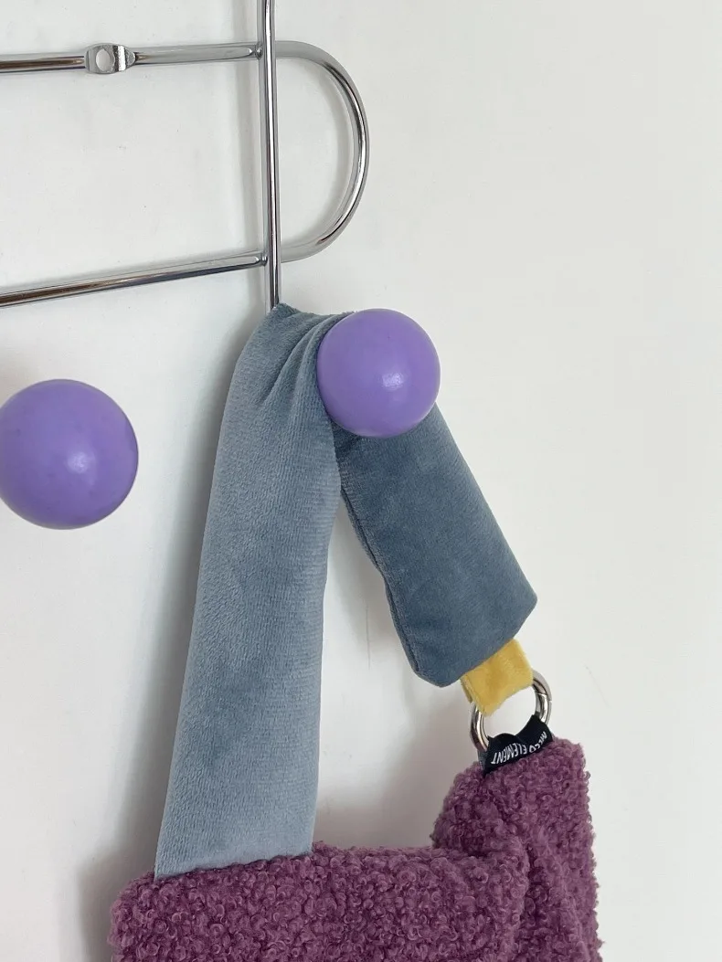 Entrance Hall Wall Coat Racks Bedroom Clothing Storage Hanger Rack Hooks Portable Backpack Cap Scarf Clothes Organizer Hangers