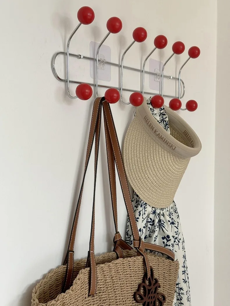 Entrance Hall Wall Coat Racks Bedroom Clothing Storage Hanger Rack Hooks Portable Backpack Cap Scarf Clothes Organizer Hangers
