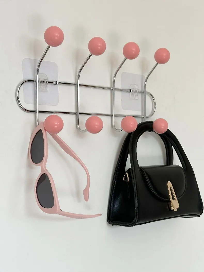 Entrance Hall Wall Coat Racks Bedroom Clothing Storage Hanger Rack Hooks Portable Backpack Cap Scarf Clothes Organizer Hangers