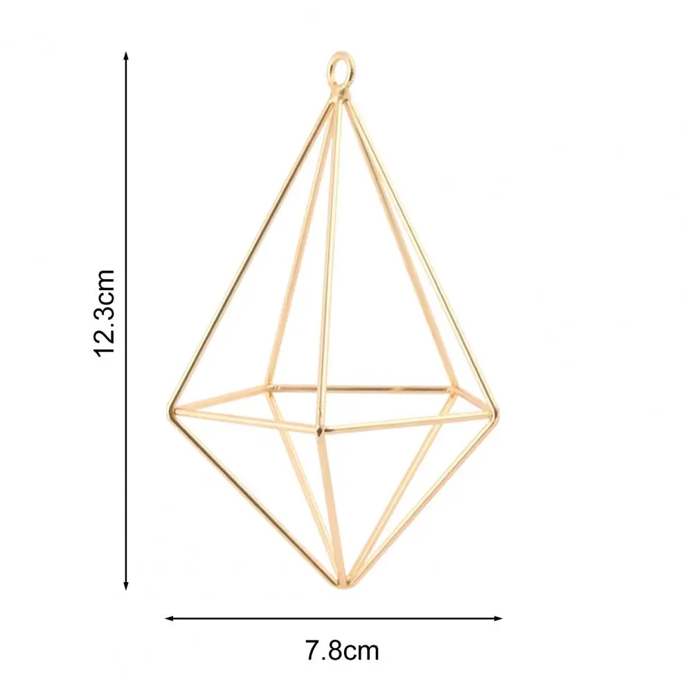 Iron Propagation Stations Glass Terrarium Plant Geometric Shape Plant Iron Stand Air Plant Holder Home Office Gardening Decor