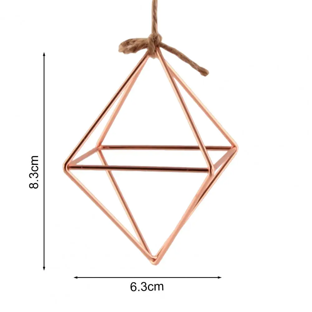 Iron Propagation Stations Glass Terrarium Plant Geometric Shape Plant Iron Stand Air Plant Holder Home Office Gardening Decor