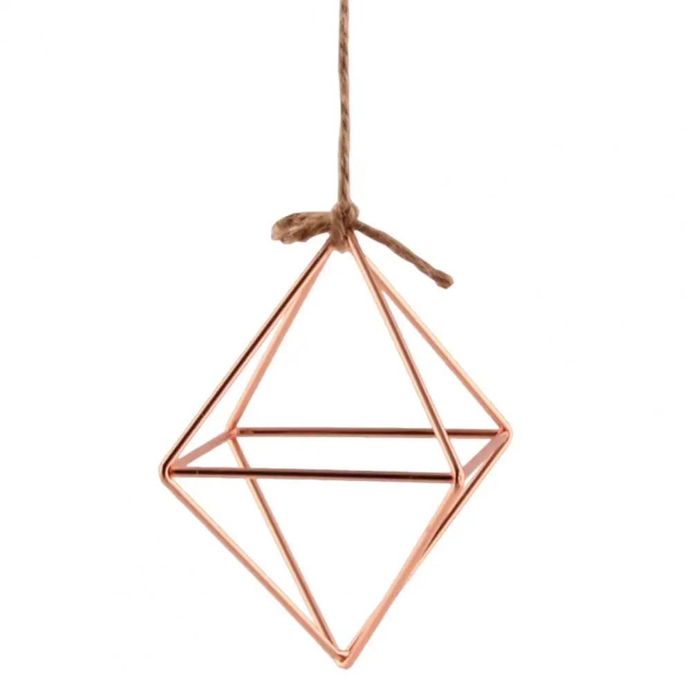 Iron Propagation Stations Glass Terrarium Plant Geometric Shape Plant Iron Stand Air Plant Holder Home Office Gardening Decor