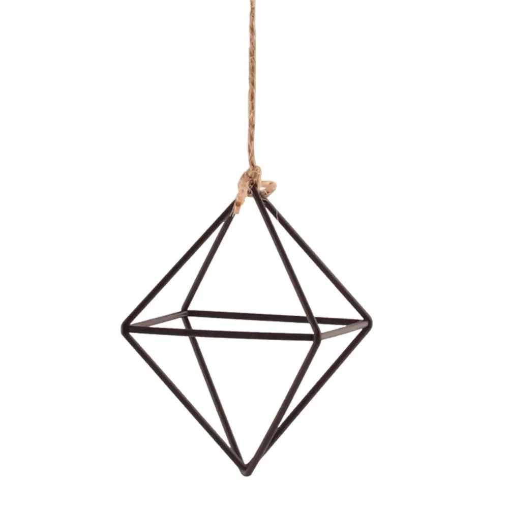 Iron Propagation Stations Glass Terrarium Plant Geometric Shape Plant Iron Stand Air Plant Holder Home Office Gardening Decor