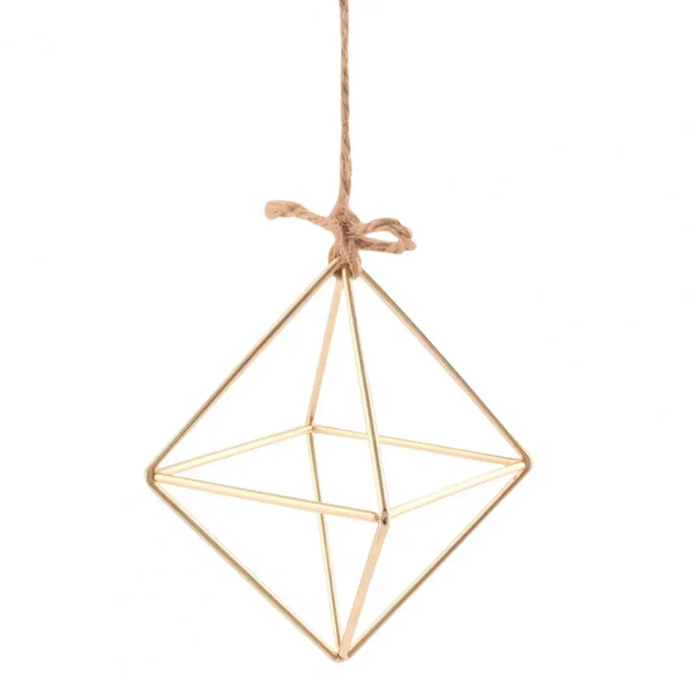 Iron Propagation Stations Glass Terrarium Plant Geometric Shape Plant Iron Stand Air Plant Holder Home Office Gardening Decor