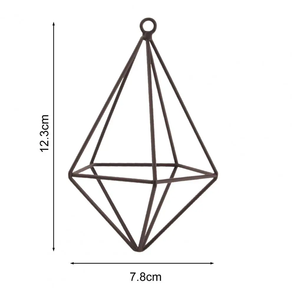 Iron Propagation Stations Glass Terrarium Plant Geometric Shape Plant Iron Stand Air Plant Holder Home Office Gardening Decor