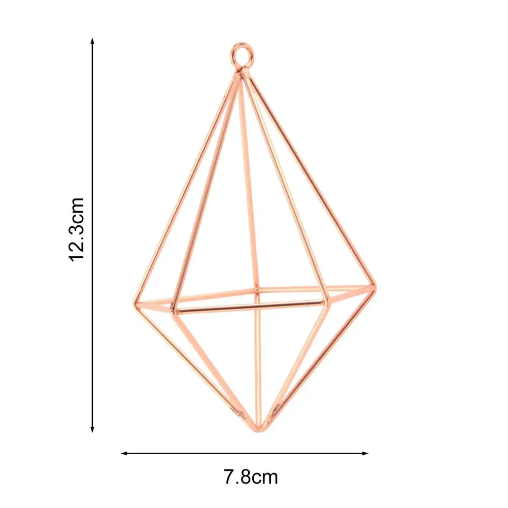 Iron Propagation Stations Glass Terrarium Plant Geometric Shape Plant Iron Stand Air Plant Holder Home Office Gardening Decor