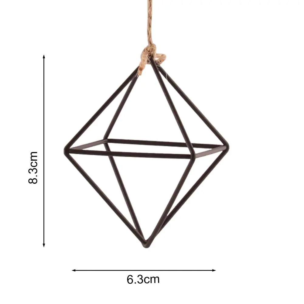 Iron Propagation Stations Glass Terrarium Plant Geometric Shape Plant Iron Stand Air Plant Holder Home Office Gardening Decor
