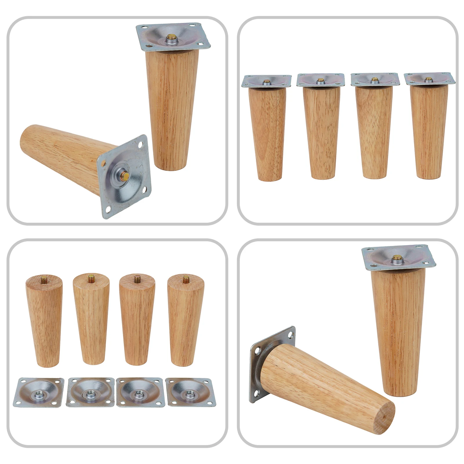 8/10/15cm Solid Wood Furniture Leg Straight Feet Sofa Bed Cabinet Table And Chair Replacement Feet Sloping Feet Replacement