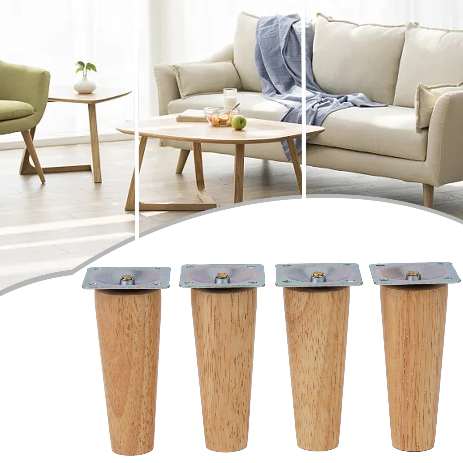 8/10/15cm Solid Wood Furniture Leg Straight Feet Sofa Bed Cabinet Table And Chair Replacement Feet Sloping Feet Replacement
