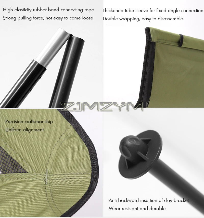 Portable Folding Camping Chair with Headrest Lightweight Tourist Chairs Aluminum Alloy Fishing Chair Outdoor Furniture