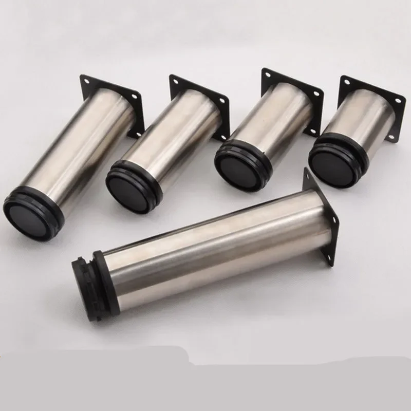 Adjustable Stainless Steel Furniture Legs 6-40cm Cabinet Feet for Table Sofa Bed Cupboard Support Replacement Hardware