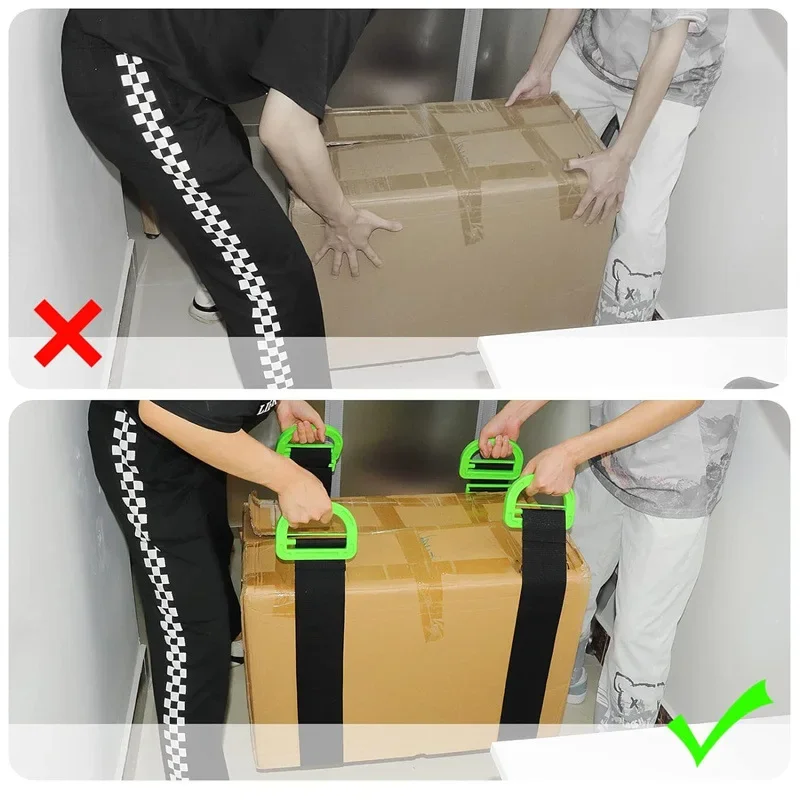 Furniture Moving Straps Adjustable Moving Wrist Forearm Forklift Lifting Strap Heavy Things Transport Mover Straps Easy Convey