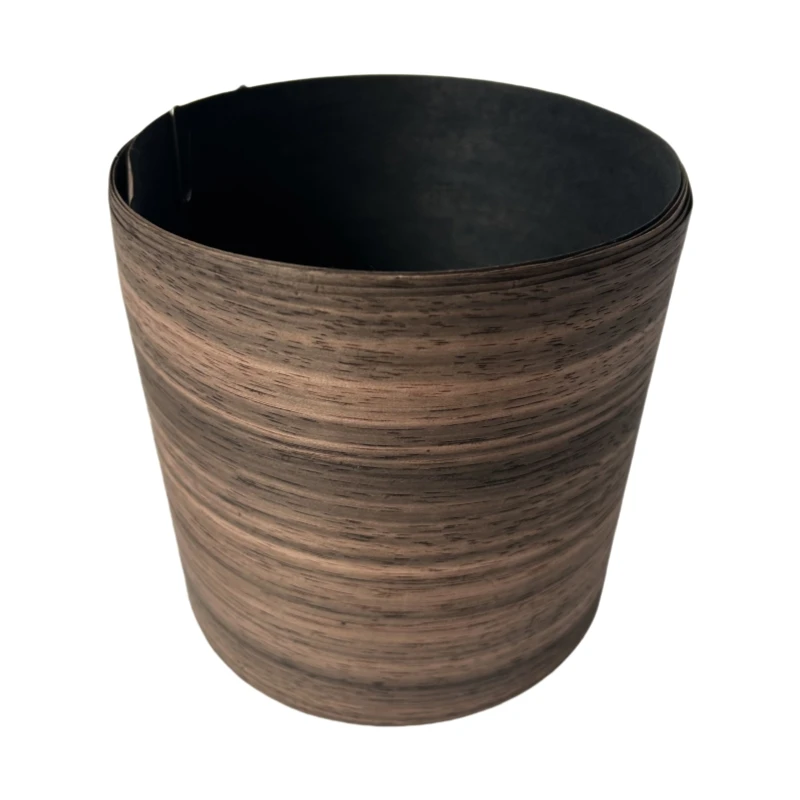 14*250cm Natural Black Ebony Wood Veneer Sheet, Woodcraft Veneer Roll for Restoration of Furniture, Tabletop and Stereo Speakers