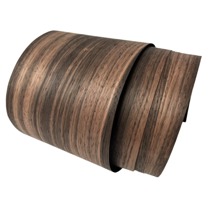 14*250cm Natural Black Ebony Wood Veneer Sheet, Woodcraft Veneer Roll for Restoration of Furniture, Tabletop and Stereo Speakers