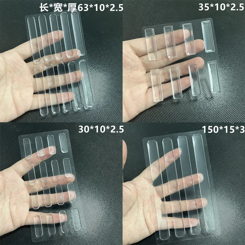 Self Adhesive Door Stopper Silicone Damper Buffer Cabinet Bumpers Rubber Furniture Pads Cushion Protective Pads Wall Protector
