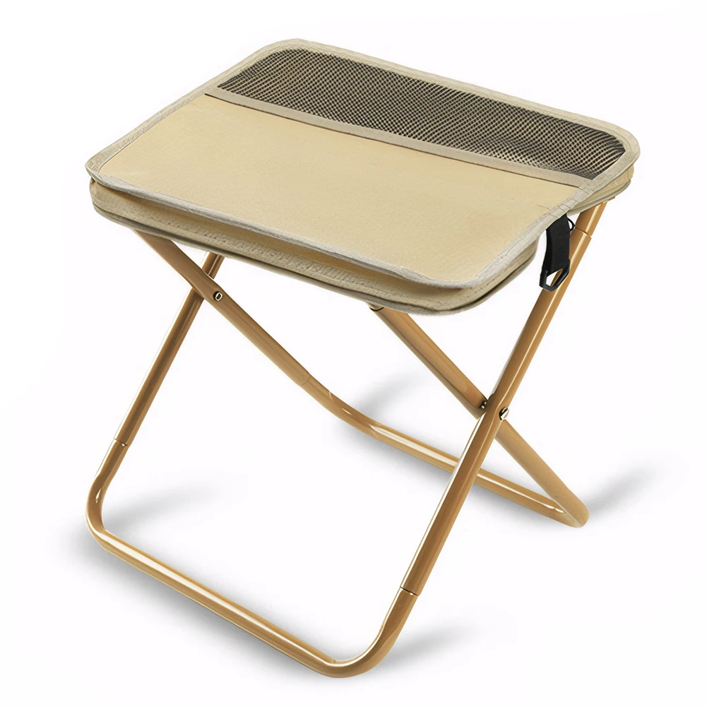 Folding Stool for Outdoor Leisure, Camping, and Hiking Fishing Trips, Convenient Shoulder Bag Style Portable Stool for Storage