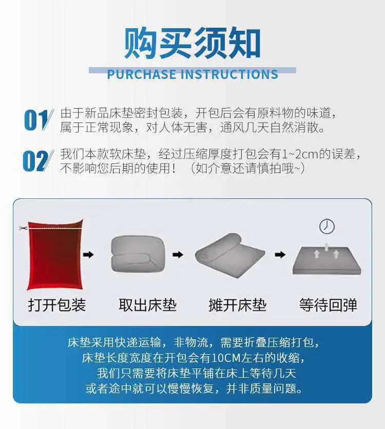 High Grade Thicken Latex Mattress Breathable Foam Slow Rebound Tatami For Family Bedspreads King Queen Full Size Student Mat