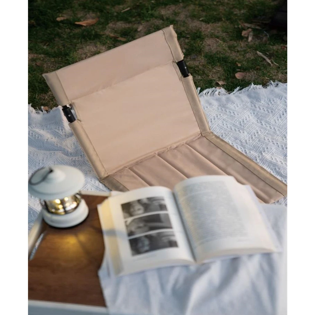 Outdoor Foldable Camping Chair Garden Park Single Lazy Reclining Chair Backrest Cushion Picnic Camping Folding Back Beach Chair
