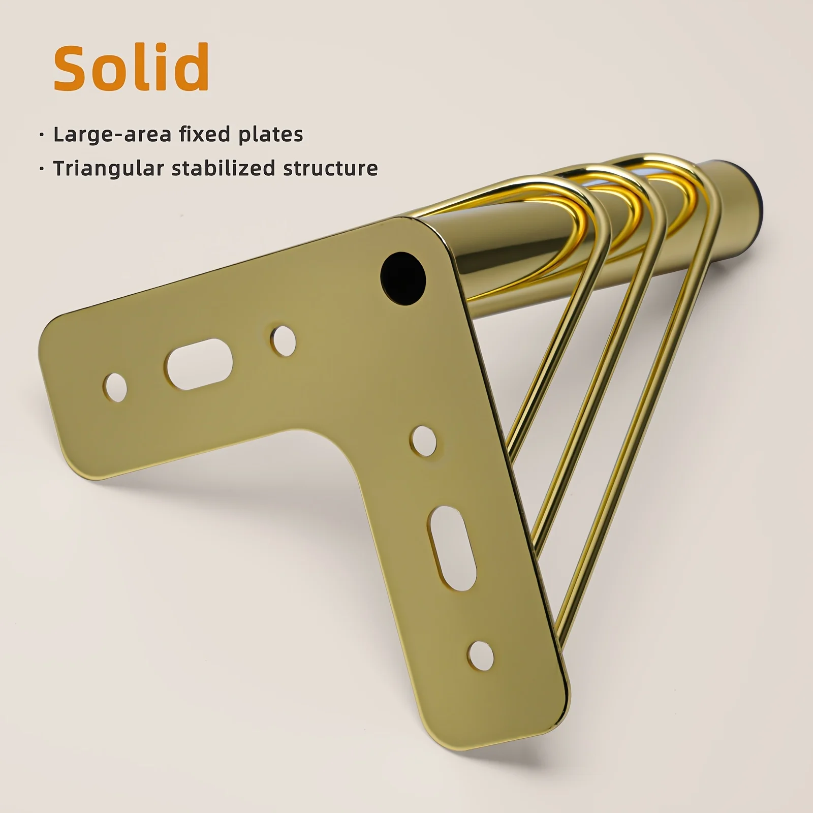 4 PCS Metal Furniture Legs, 15cm Height, Golden, Thickened Sofa Legs, TV Cabinet Legs, Coffee Table Replacement Legs