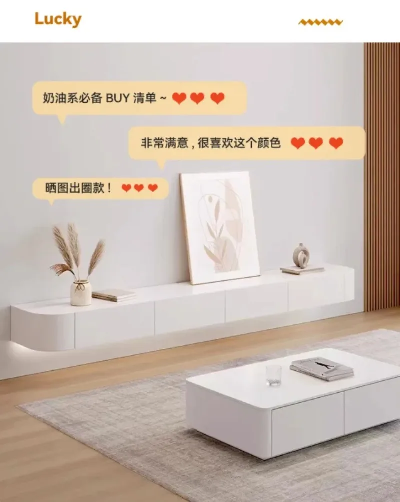 Floating Wall Mounted Tv Cabinet Wood Living Room Modern Home Cabinet Stand Storage Meuble Tv Suspendu Mural House Furniture