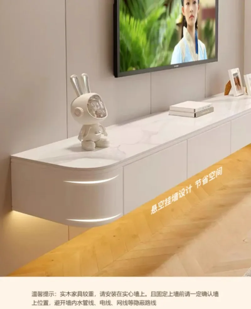 Floating Wall Mounted Tv Cabinet Wood Living Room Modern Home Cabinet Stand Storage Meuble Tv Suspendu Mural House Furniture