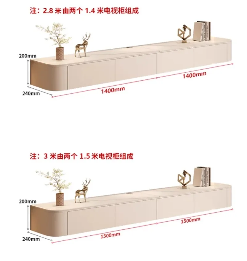Floating Wall Mounted Tv Cabinet Wood Living Room Modern Home Cabinet Stand Storage Meuble Tv Suspendu Mural House Furniture