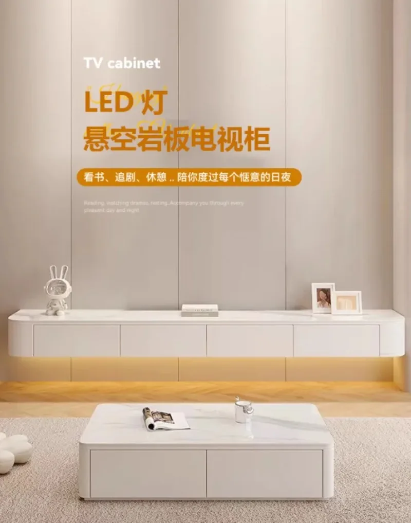 Floating Wall Mounted Tv Cabinet Wood Living Room Modern Home Cabinet Stand Storage Meuble Tv Suspendu Mural House Furniture