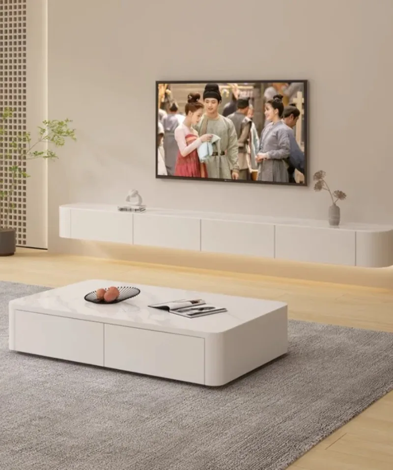 Floating Wall Mounted Tv Cabinet Wood Living Room Modern Home Cabinet Stand Storage Meuble Tv Suspendu Mural House Furniture