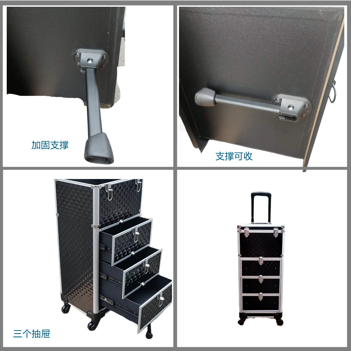 Medical Salon Trolley Vevor Beauty Salons Layered Storage Removable Drawer Design Universal Wheels Wozek High-end Hair Salon